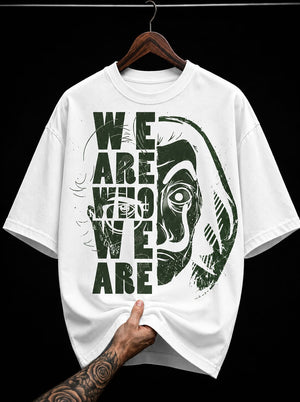 We Are Who We Are Dali Mask graphic T-shirt