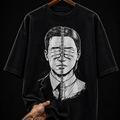 Surreal Anatomy Spine Portrait graphic T-shirt