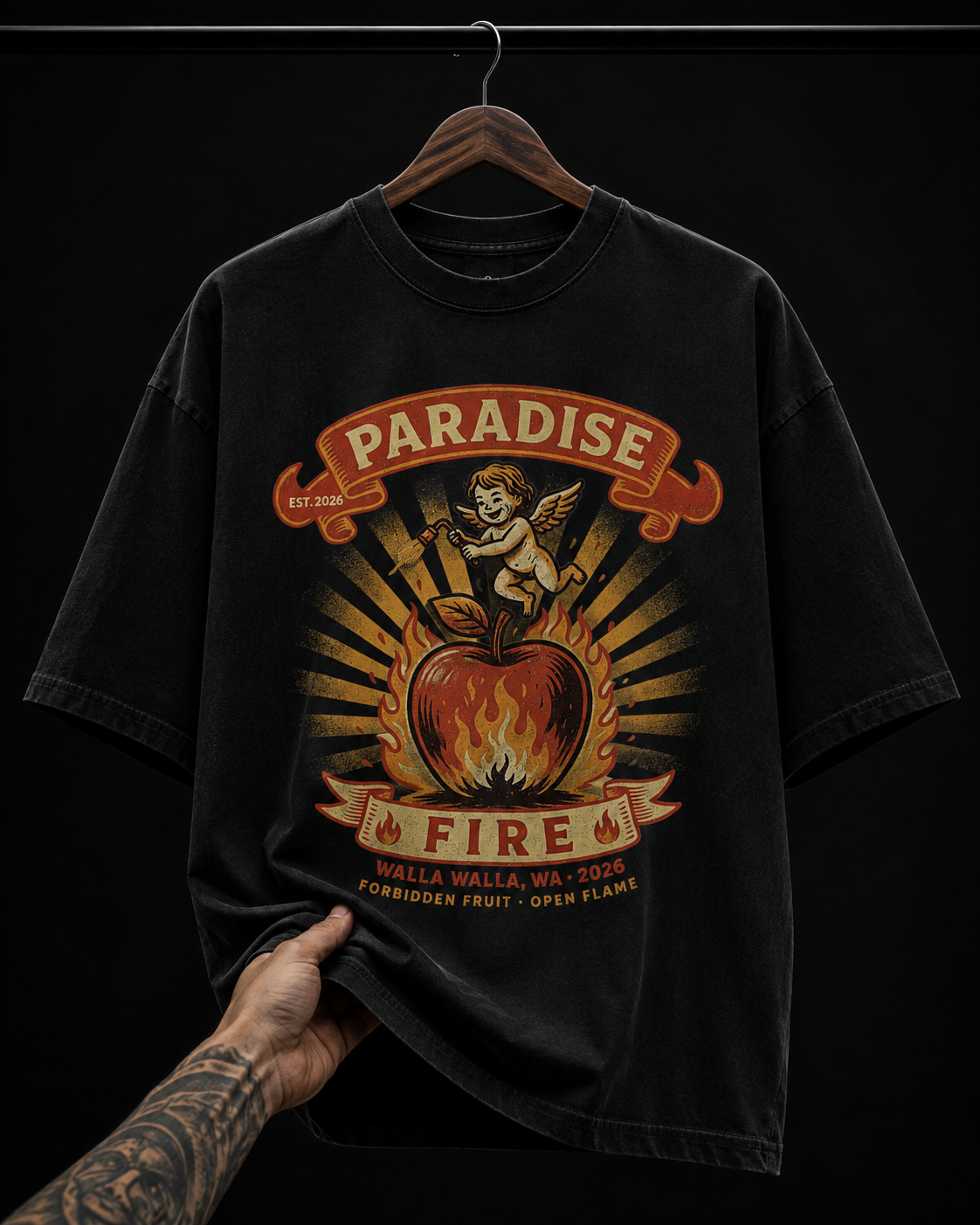 Paradise Fire Forbidden Fruit graphic T-shirt