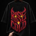 Rise Cold Spiked Typography graphic T-shirt