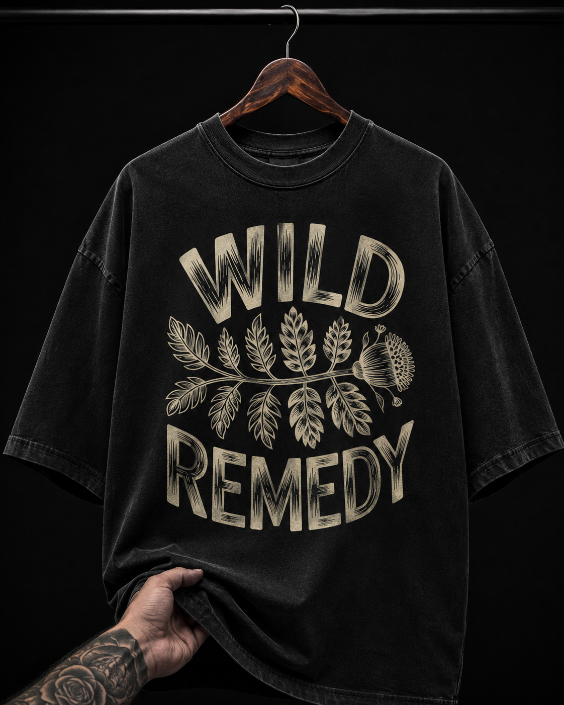 Wild Remedy Botanical Leaf graphic T-shirt