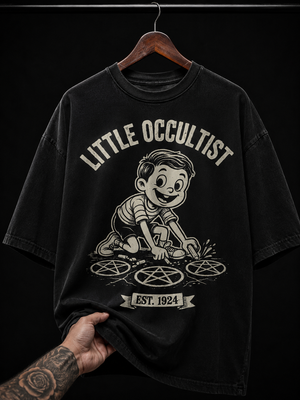 Little Occultist Vintage Cartoon graphic T-shirt