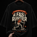 Fast Runner Skeleton graphic T-shirt