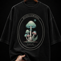 Mycena Luminosa Glowing Mushroom graphic T-shirt