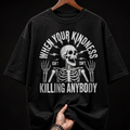Kindness Skeleton graphic T-shirt