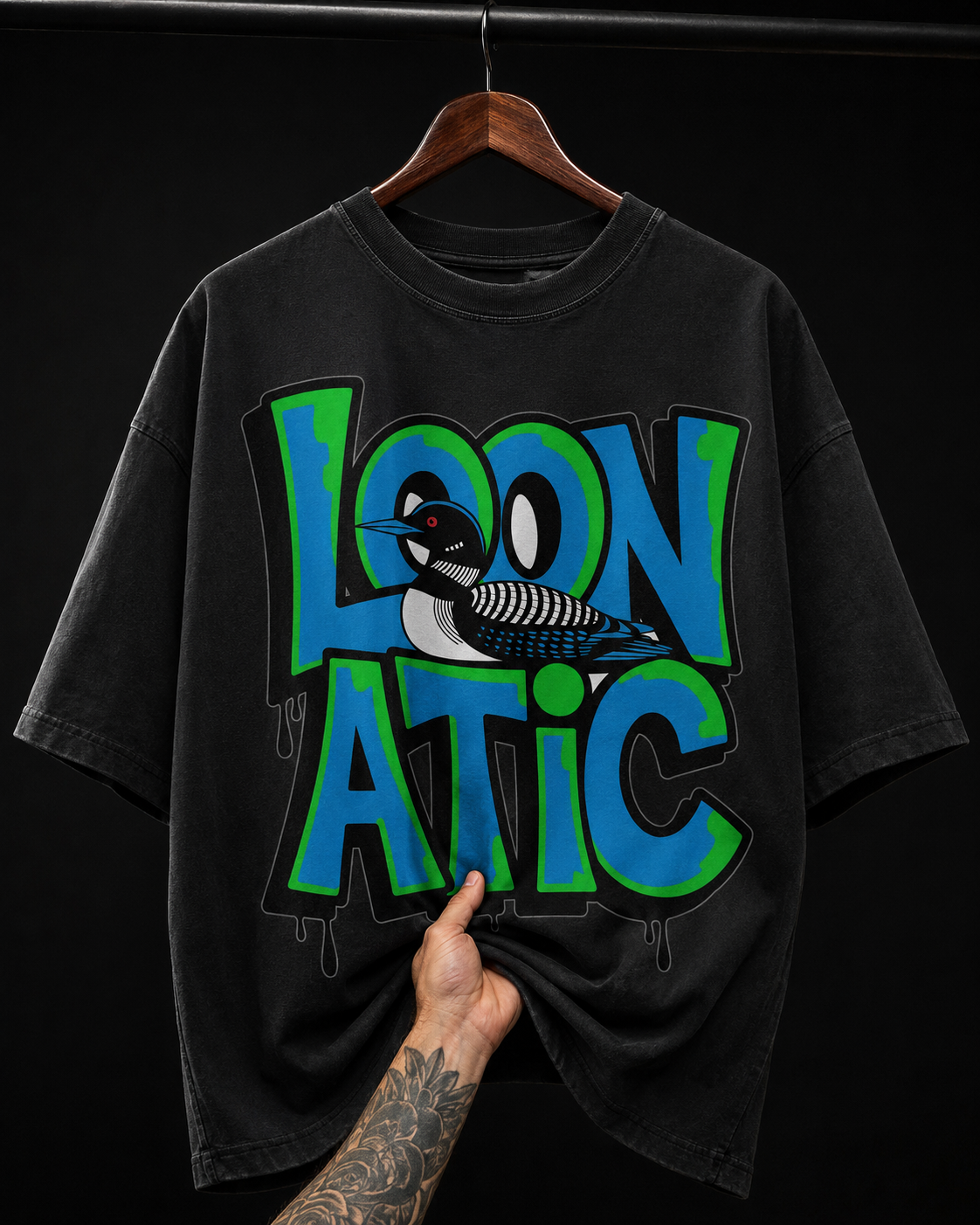 Loonatic Bird Graffiti graphic T-shirt