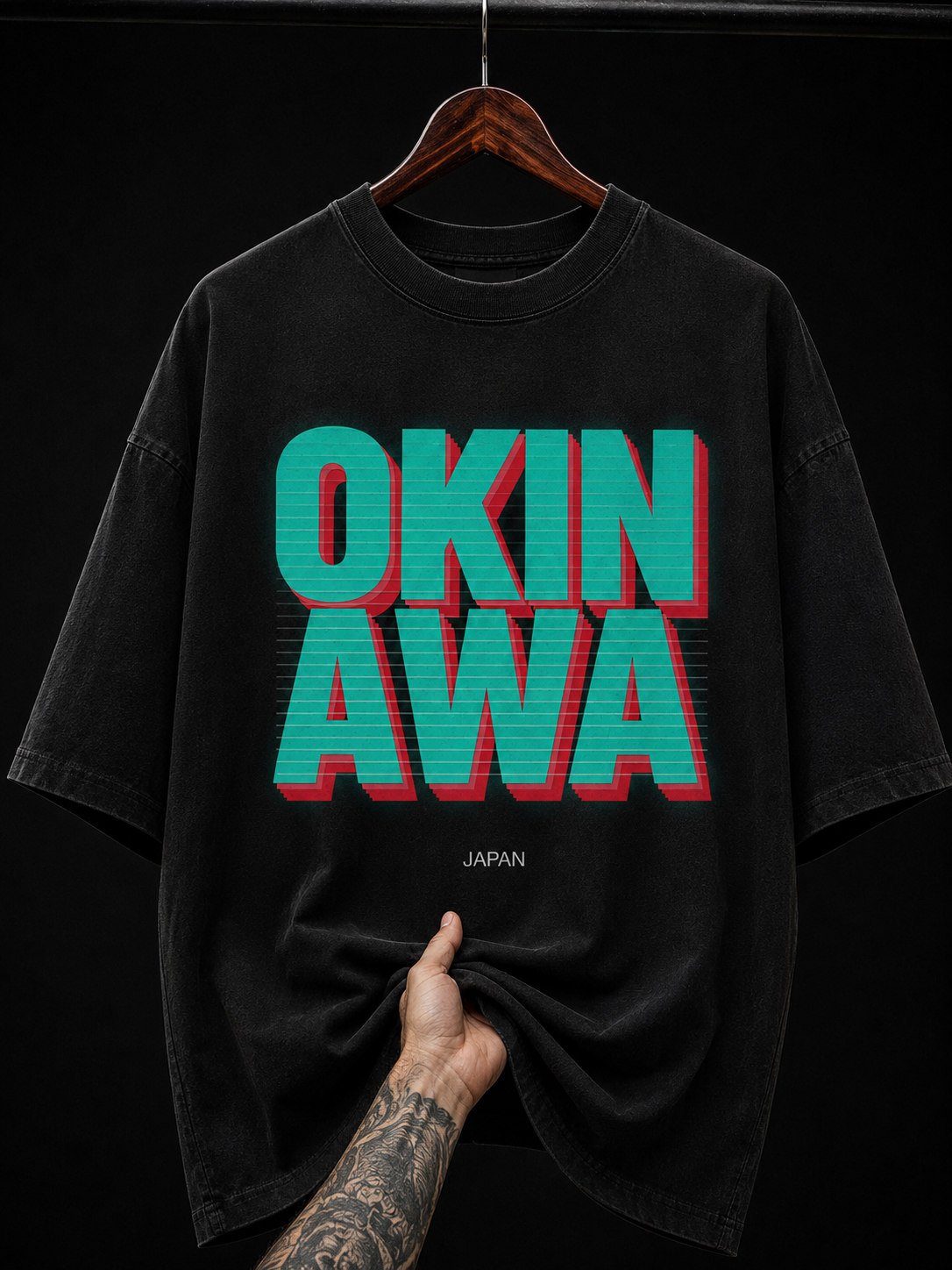 Okinawa Japan Retro Typography graphic T-shirt