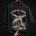 Vintage Whale National Parks graphic T-shirt