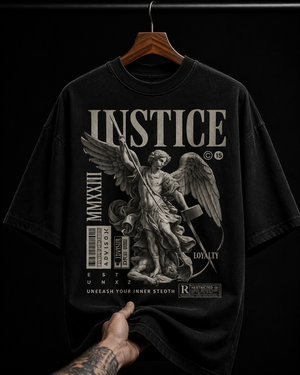 Instice Angel Statue graphic T-shirt