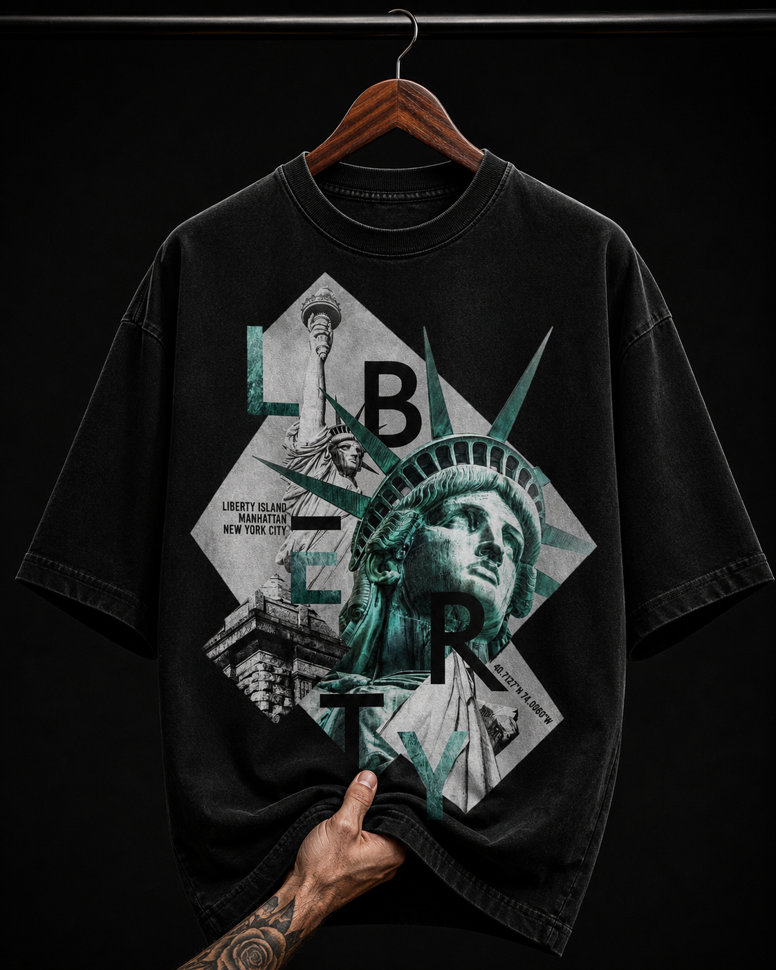 Statue of Liberty New York graphic T-shirt