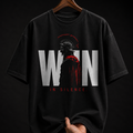 Win In Silence Spartan Warrior graphic T-shirt
