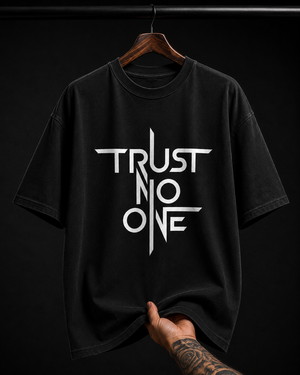 Trust No One Minimalist graphic T-shirt