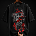 Fractured Classical Statue graphic T-shirt
