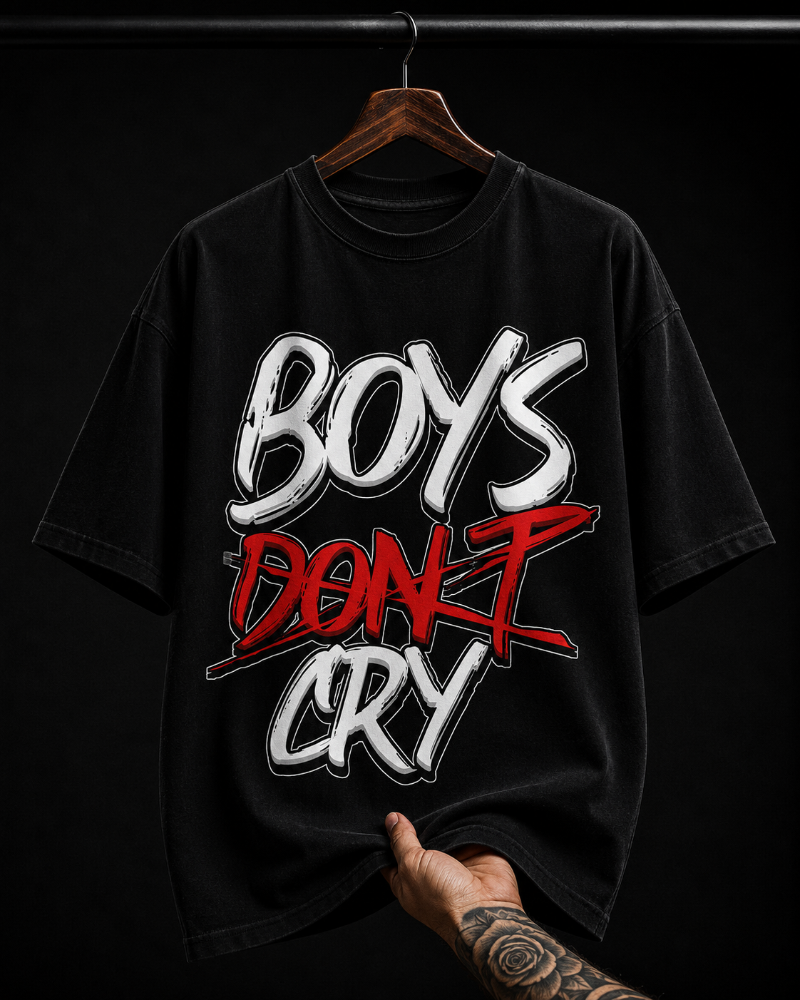 Boys Don't Cry Graffiti graphic T-shirt