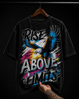 Rise Above Limits Eagle graphic T-shirt