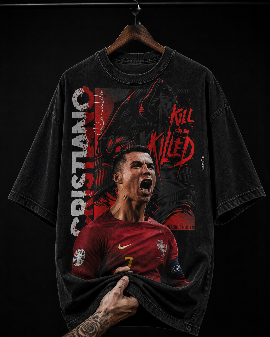 Cristiano Ronaldo Football graphic T-shirt