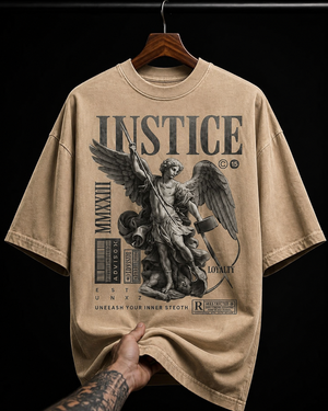 Instice Angel Statue graphic T-shirt