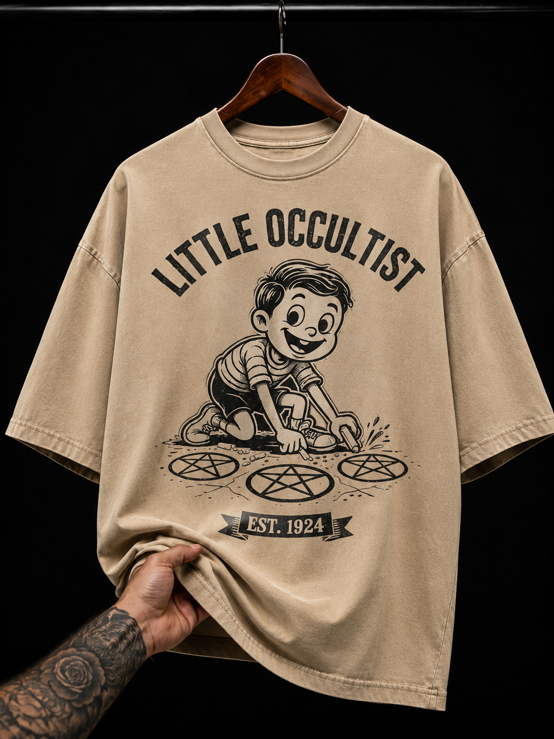Little Occultist Vintage Cartoon graphic T-shirt