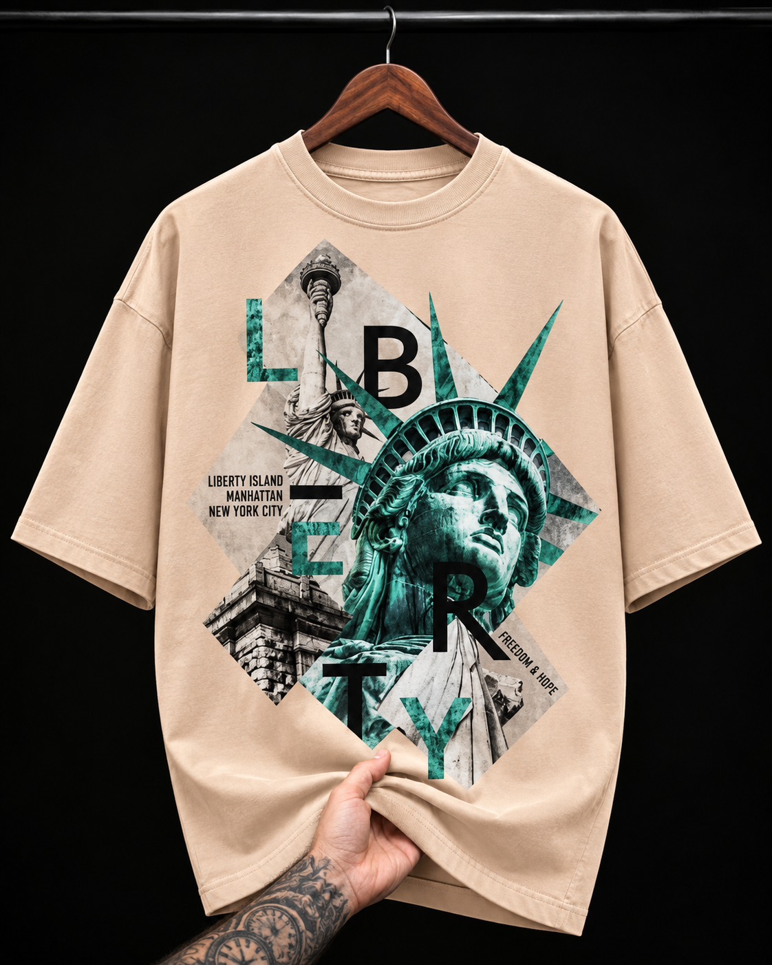 Statue of Liberty New York graphic T-shirt