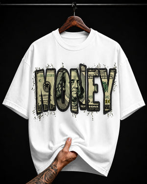 Money Dollar Bill Typography graphic T-shirt