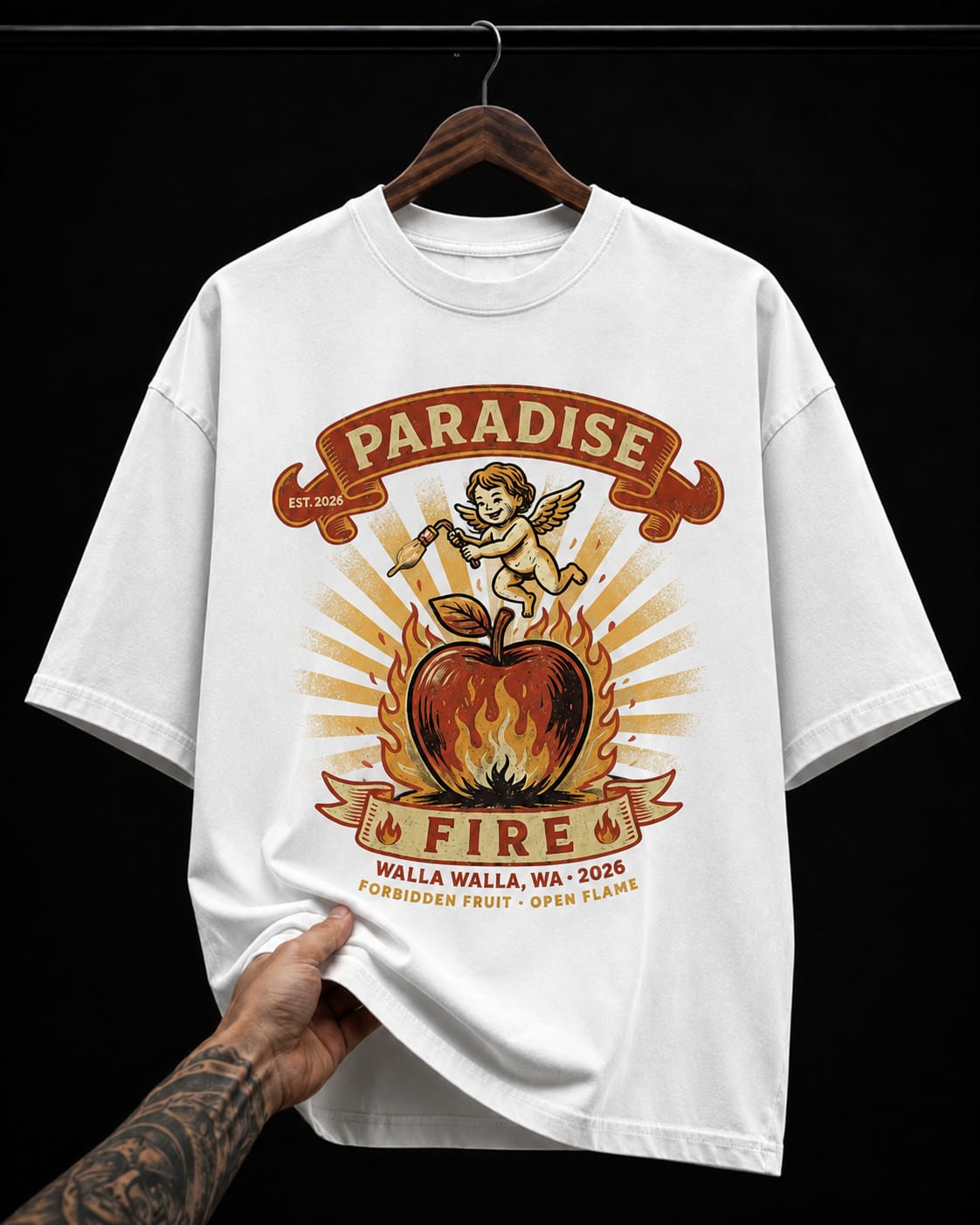 Paradise Fire Forbidden Fruit graphic T-shirt