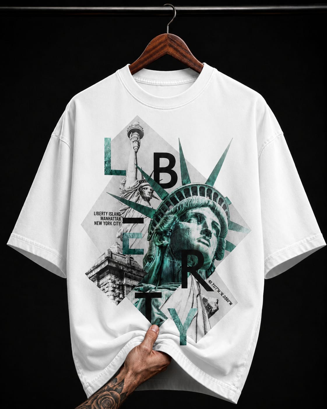 Statue of Liberty New York graphic T-shirt