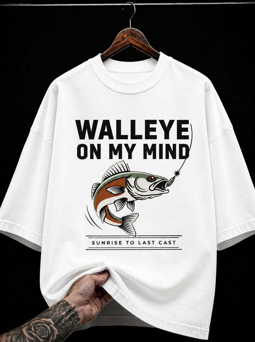 Walleye On My Mind Fishing graphic T-shirt